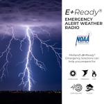 Midland® - ER10VP Weather Radio with Flashlight & Emergency Alert - AM/FM Radio - Compact and Easy to Carry - SOS Strobe Signal and Headphone Jack