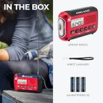 Midland® - ER10VP Weather Radio with Flashlight & Emergency Alert - AM/FM Radio - Compact and Easy to Carry - SOS Strobe Signal and Headphone Jack