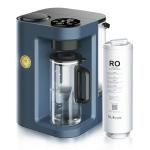 Bluevua RO100ROPOT-LITE Countertop Reverse Osmosis Water Filter System, 5 Stage Purification, 3:1 Pure to Drain, Portable Water Purifier (No Installation Required) (Blue)