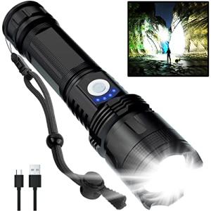Ultra Bright Rechargeable LED Flashlight with 5 Modes