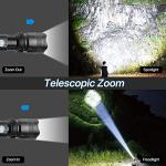 Ultra Bright Rechargeable LED Flashlight with 5 Modes