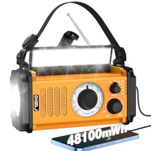5-Way Powered Emergency Crank Weather Radio