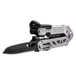 Gerber Gear Center-Drive Multitool - Includes 3.25” Outboard Knife, Pliers, Pry Bar, Bottle Opener & Awl - Comes with Bit Set & Sheath - Silver & Black