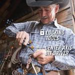 Gerber Gear Center-Drive Multitool - Includes 3.25” Outboard Knife, Pliers, Pry Bar, Bottle Opener & Awl - Comes with Bit Set & Sheath - Silver & Black