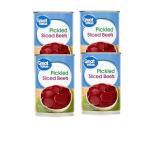 Pickled Sliced Beets, Canned Vegetables – Pack of 4, 15 oz Each – Ready to Eat, Sweet & Tangy Beets for Salads, Sides & Recipes
