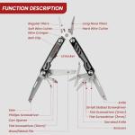 Side Storage Multi Tool Compatible with 2024-2026 Toyota Tacoma, 4Runner Driver Side Dash Compartment Organizer Hidden Multitool Accessories Replaces PT420-35240