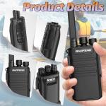 Rechargeable Walkie Talkies for Adults,Baofeng BF-V8 FRS Radios Long Range Walkie Talkie Walky Talky Family Two Way Radio USB-C 1500mAh Battery Flashlight for Hiking Camping Trip(2 Pack)