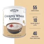 Augason Farms Creamy Wheat Cereal - 55 Servings