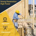 Retevis RT86 Walkie Talkies Long Range, 2 Way Radio with Shoulder Mic, Heavy Duty Two Way Radios Rechargeable, Handheld, High Power, 2600mAh, for Security Property Hunting(4 Pack)