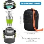 Odoland Camping Cookware Set with Tripod and Utensils