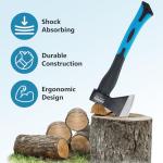 15” Carbon Steel Chopping Axe with Shock-Reducing Handle