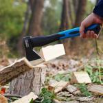 15” Carbon Steel Chopping Axe with Shock-Reducing Handle