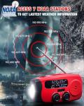 Hand Crank Emergency Radio with Flashlights and SOS