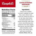 Campbell's Condensed Cream of Chicken Soup With Herbs, 10.5 oz Can