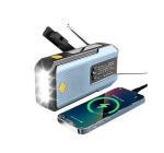 Emergency Weather Radio, Emergency Hand Crank Solar Weather Radio, 18500mWh Rechargeable Emergency Hand Crank Radio, AM/FM NOAA Weather Radio, Emergency Radio with LED Flashlight & Reading Lamp