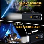 Emergency Weather Radio, Emergency Hand Crank Solar Weather Radio, 18500mWh Rechargeable Emergency Hand Crank Radio, AM/FM NOAA Weather Radio, Emergency Radio with LED Flashlight & Reading Lamp