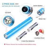 SEAMAGIC 15-Pack LED Penlight - Pocket Bulk Pen Light Flashlight with Clip, 30-Piece Dry Batteries Included, Mini Pen Light for Inspection, Repairing, Camping and Training Course (15-Pack)