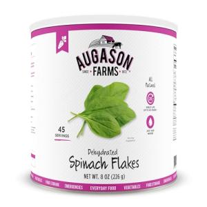 Augason Farms Dehydrated Spinach Flakes, 45 Servings