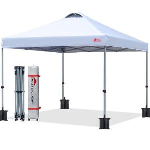 Durable 10x10 Pop-up Canopy Tent with Roller Bag