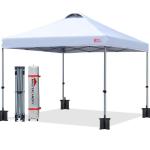 Durable 10x10 Pop-up Canopy Tent with Roller Bag