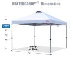 Durable 10x10 Pop-up Canopy Tent with Roller Bag