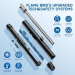 TOPKAY 4 Pack Candle Lighter,Windproof Flameless Electric Lighter Upgraded Plasma USB Rechargeable Long Arc Lighters Matches for Birthday Camping BBQ Grill Fireworks