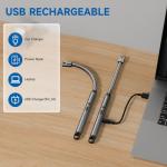 TOPKAY 4 Pack Candle Lighter,Windproof Flameless Electric Lighter Upgraded Plasma USB Rechargeable Long Arc Lighters Matches for Birthday Camping BBQ Grill Fireworks