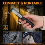 EverBrite Rechargeable EDC Flashlight with White Light and Green Beam, 500 Lumens Zoomable LED Flash Light, Magnetic Work Light with Pocket Clip and USB-C Cable, for Repair Working Camping Emergency