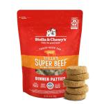 Stella & Chewy's Freeze Dried Raw Dinner Patties – Grain Free Dog Food, Protein Rich Stella’s Super Beef Recipe – 25 oz Bag