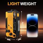 Yestiwc Solar Hand Crank Emergency Radio & Powerbank