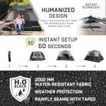 HINSTANT 4/6/8 Person Instant Tent, Waterproof Pop Up Tents for Camping with Rainfly, 60 Seconds Easy Setup, Automatic Cabin Tent for Family Camping with Expandable Carry Bag & Upgraded Ventilation