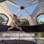 HINSTANT 4/6/8 Person Instant Tent, Waterproof Pop Up Tents for Camping with Rainfly, 60 Seconds Easy Setup, Automatic Cabin Tent for Family Camping with Expandable Carry Bag & Upgraded Ventilation