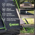 HINSTANT 4/6/8 Person Instant Tent, Waterproof Pop Up Tents for Camping with Rainfly, 60 Seconds Easy Setup, Automatic Cabin Tent for Family Camping with Expandable Carry Bag & Upgraded Ventilation