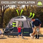 HINSTANT 4/6/8 Person Instant Tent, Waterproof Pop Up Tents for Camping with Rainfly, 60 Seconds Easy Setup, Automatic Cabin Tent for Family Camping with Expandable Carry Bag & Upgraded Ventilation