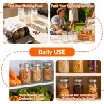 16 oz Mason Jars with Lids - 15 Pack