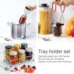 2pcs 10 Inch Stainless Steel Canning Rack with Jar Lifter Tongs Set - Heavy Duty Canning Basket for Water Bath Canner & Pressure Canner - Fits Stock Pot, Mouth Quart Jars for Home Canning (10 inch)