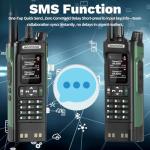 BAOFENG DM32 DMR Radio Handheld Ham Radio 10W Rechargeable Walkie Talkies for Adults (4PCS Batteries) DM-32UV Portable NOAA Weather with GPS,Copy Frequency,USB-C Charging for Survival Gear, 2 Pack