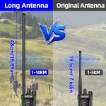 BAOFENG DM32 DMR Radio Handheld Ham Radio 10W Rechargeable Walkie Talkies for Adults (4PCS Batteries) DM-32UV Portable NOAA Weather with GPS,Copy Frequency,USB-C Charging for Survival Gear, 2 Pack