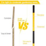 Heavy Duty 56-Inch Gardening Shovel with Fiberglass Handle