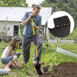 Heavy Duty 56-Inch Gardening Shovel with Fiberglass Handle