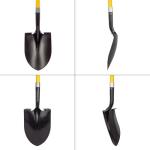 Heavy Duty 56-Inch Gardening Shovel with Fiberglass Handle