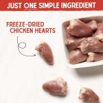 Stella & Chewy's Freeze-Dried Raw Single Ingredient Chicken Hearts Dog Treats, 11.5 oz. Bag
