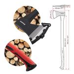 36" Wood Chopping Axe with Shock Absorbing Handle