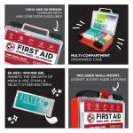 250-Piece First Aid Kit for Home, Office, Car