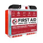 First Aid Kit for 10 People - 100 Pieces