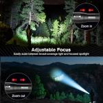 RECHOO LED Flashlight 6 Pack, Tactical Flashlights High Lumens with 3 Modes, Pocket Small Flash Light, Waterproof Zoomable Flashlights for Home Emergency, Camping Essentials (Battery Included)
