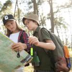 Relaxweex 24 Pcs Compass and Whistle Sets for Kids 12 Mini Hiking Pocket Compass Paracord 12 Small Whistle Keychain Lanyard for Hiking Survival Outdoor Camping Boy Safety Party Favor Toy Bulk