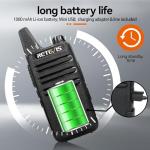 Retevis RT22 Rechargeable Long Range Walkie Talkies