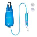 Üν Gravity Water Filter Straw with 2 Gallon Bag and LED Display, Portable Survival Water Purifier for Travel, Backpacking and Emergency, Compact Gravity Water Filtration System for Outdoor Adventures