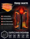 ELTENA Professional Women's Heated Vest with 20000mAh Battery equipped with Flashlight (US, Alpha, XX-Large, Regular, Regular, Standard, Black)